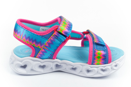 Skechers Kindersandalen [302675L/MLT] LED-Schuhe, mehrfarbig.