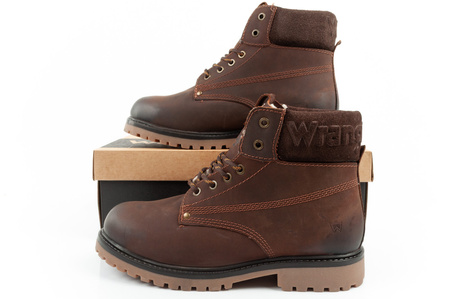 Wrangler Arch Herren Chelsea Boots, elegante Lederstiefelette, Dunkelbraun