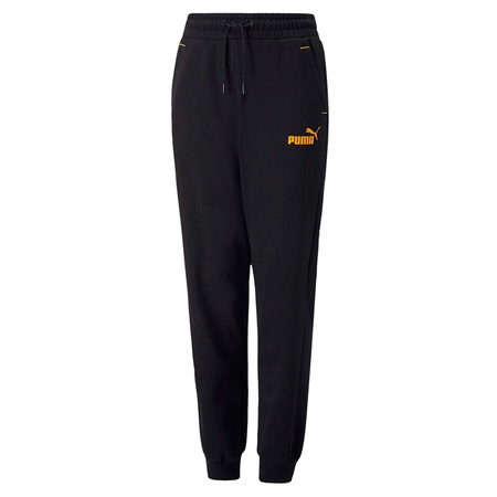 Puma Power Kinder-Jogginghose [670100 51] Schwarz, Gelb.