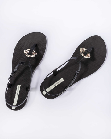 Ipanema Sandal Class Damen-Flip-Flops in modischem Schwarz mit Gold