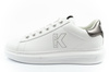 Karl Lagerfeld Herren-Sneaker Kapri, Weiß, Echtleder
