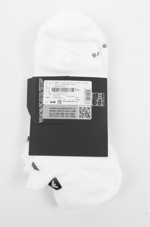 Emporio Armani Calza Baumwoll-Knöchelsocken, Weiß, Komfortabel, 3er-Pack