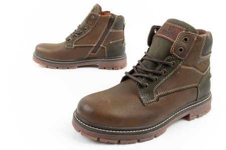 Wrangler Allan Mid Herren Chelsea Boots, elegante Lederstiefelette, Grünbraun