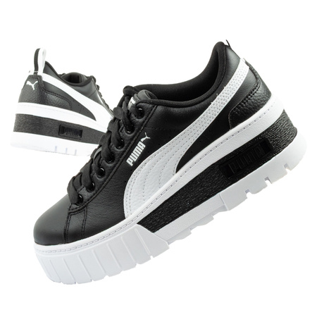 Puma Mayze Damen Sportschuhe Plateau Sneaker Schwarz-Weiß Modisch