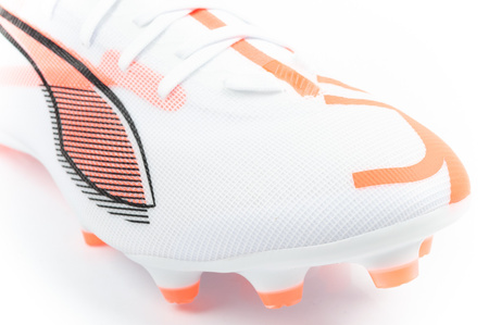 Puma Ultra 5 Match FG/AG Fußballschuhe, Firm Ground, Weiß/Orange
