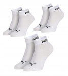 Puma Unisex 3er-Pack Baumwoll-Knöchelsocken, Weiß, Komfortabel