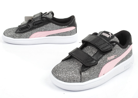 Puma Smash v2 Kindersportschuhe [367380 30], grau.