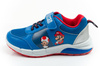 Leomil Kinder-Sneaker Super Mario mit LED-Lichtern und Klettverschluss, Blau