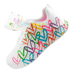 Skechers Uno Lite Schuhe Sneaker Sport Damen Weiß Bequem [177977/WMLT]