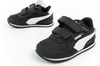 Puma ST Runner [384903 01] Kinder-Sportschuhe mit Klettverschluss, schwarz.