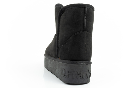 D. Franklin Damen-Winterstiefel, modische, pelzgefütterte, isolierte schwarze Stiefeletten