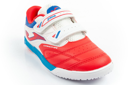 Joma Cancha JR 2606 Kinder-Sportschuhe, Hallenfußballschuhe mit Klettverschluss