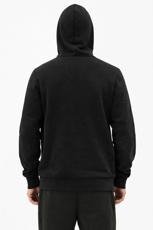 Puma Herren-Kapuzenpullover mit Kängurutasche, Schwarz, Modische Baumwolle