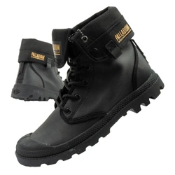 Palladium Damen Baggy Coated High-Top-Sneaker, modisches Schwarz