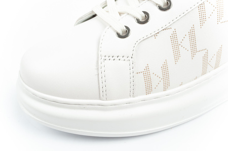 Karl Lagerfeld Kapri Herrenschuhe Sneakers Naturleder weiß [KL52563 01W]