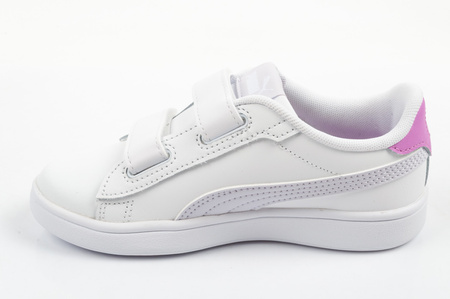 Puma Smash 3.0 Kinder-Sneaker, Weißes Leder, Modisch