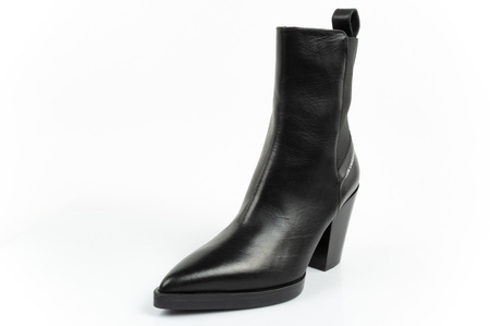 Karl Lagerfeld Cowboystiefel Damen Cowboystiefel Leder schwarz [KL31264 000]