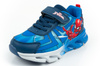 Leomil Spiderman Kinder-Sneaker, leicht, mit Klettverschluss und LED-Beleuchtung, blau