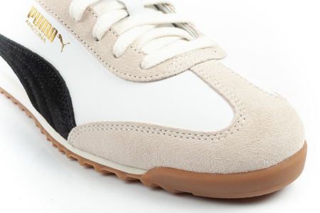 Puma Arizona Retro Beige Leder Unisex Damen Sportschuhe