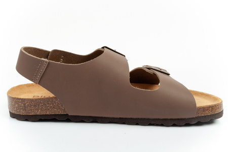 BIO BIO Herren-Sandalen mit anatomisch geformtem Fußbett aus Echtleder