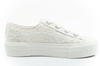 Lee Isla Damen-Sneaker, Weiß, Plateau, Schnürung