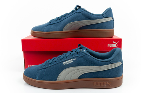 Puma Smash 3.0 Herren-Sneaker aus Leder, klassisch, modisches Blau