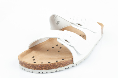 Abeba Sandalen Weiße Arbeits-Flip-Flops [8087]