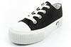 Lee Damen-Sneaker Isla, Schwarze Plateausohle, Komfortabel