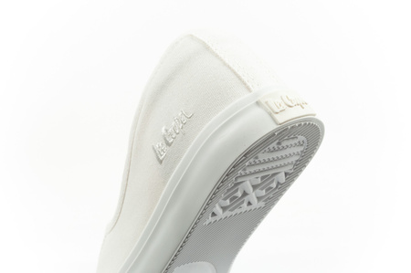 Lee Cooper Damen-Sneaker, weiße Slip-On-Ballerinas