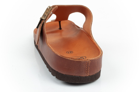 Herren Flip-Flop Schuhe Scholl Jake [F306981011] Leder Flip-Flops, braun.