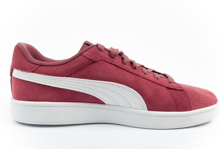 Puma Smash 3.0 Herren-Sneaker, Leder, Burgunderrot