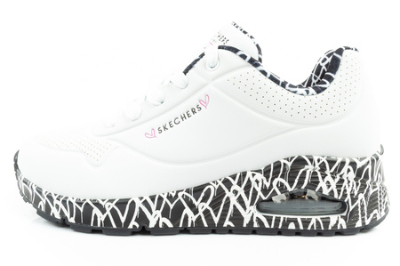 Skechers Uno-Loving Love Damen-Sneaker in Weiß