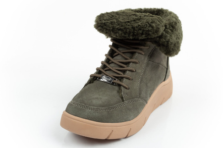Scholl Stelvio Damen-Sportschuhe, Stiefeletten [F302321020], isoliert, grün.