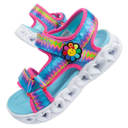 Skechers Kindersandalen [302675L/MLT] LED-Schuhe, mehrfarbig.