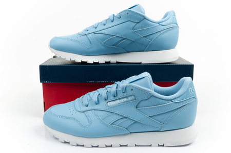 Reebok Classic Damen-Sportschuhe, blaue Sneaker, modisches Leder