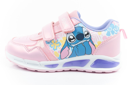 Leomil Stitch Kinder-Sportschuhe – Leichte Sneaker mit Klettverschluss und LED-Beleuchtung