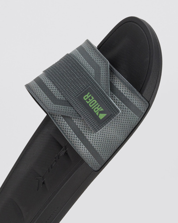 Rider Walk Herren Flip-Flops, sportlich, bequem, grau, mit Klettverschluss [12394 BB536]