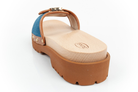 Scholl Pescura Iconic [F305492349] Damen Clogs, blau.