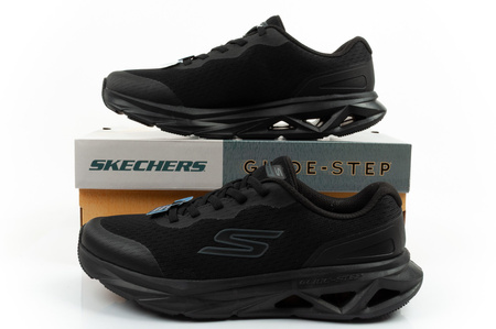 Skechers Glide-Step Vortex Herren-Sneaker, bequemes Schwarz