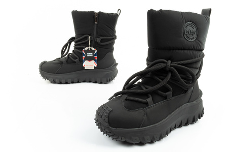 Lee Cooper Damen Winter-Wanderschuhe, Schwarz, Echtleder