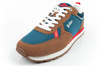 Lee Cooper Herren-Sneaker, modisch, bequem, strapazierfähig, Marineblau, Braun