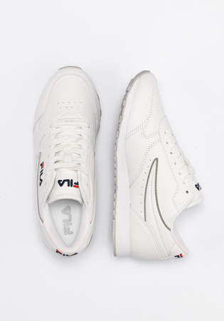 Fila Orbit Low Damen-Sneaker, modisch, bequem, leicht, Weiß, Grau