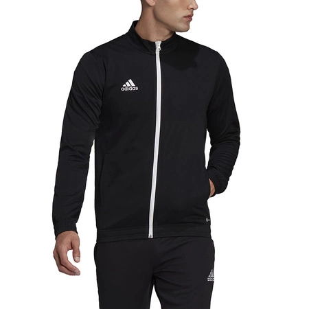 Adidas Entrada 22 [HB0573] Herren Sport Sweatshirt mit Reißverschluss, schwarz.