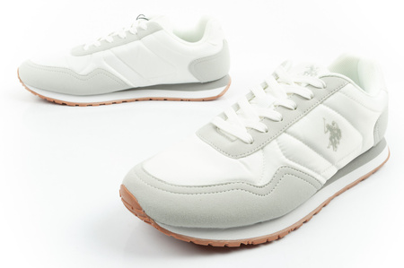 U.S. Polo Assn. Herren-Sneaker, modisch, bequem, weiß