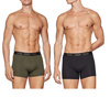 Puma Herren-Boxershorts, 2er-Pack, Khaki/Schwarz, bequeme Baumwolle