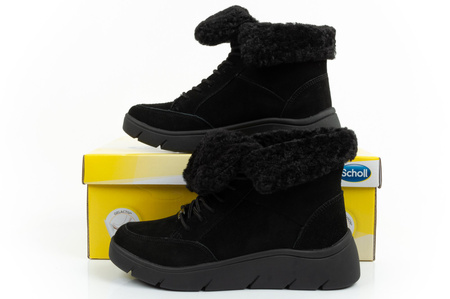 Scholl Stelvio Damen Sportschuhe, Stiefeletten [F302321004] isoliert, schwarz.