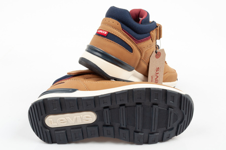 Levi's Sierra High-Top Kinderschuhe, Braun, Klettverschluss