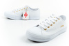 Lee Cooper Damen-Sneaker, modisches Weiß, bequem
