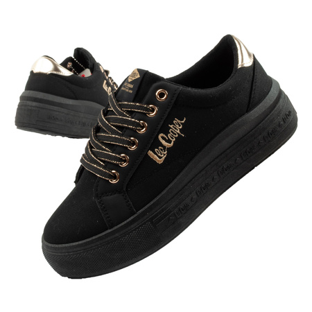 Lee Cooper Damen-Sneaker, modisches Schwarz, bequem