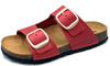 Bio Bio Damen-Flip-Flops, vorgeformte Innensohle, Naturleder